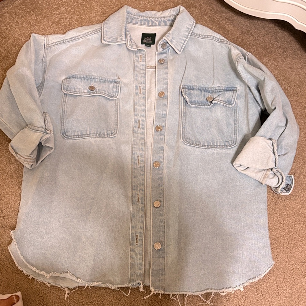 Wild Fable Light Blue Denim Shirt
